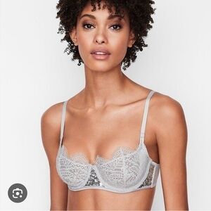 Victoria Secret Silver Sequin Bra